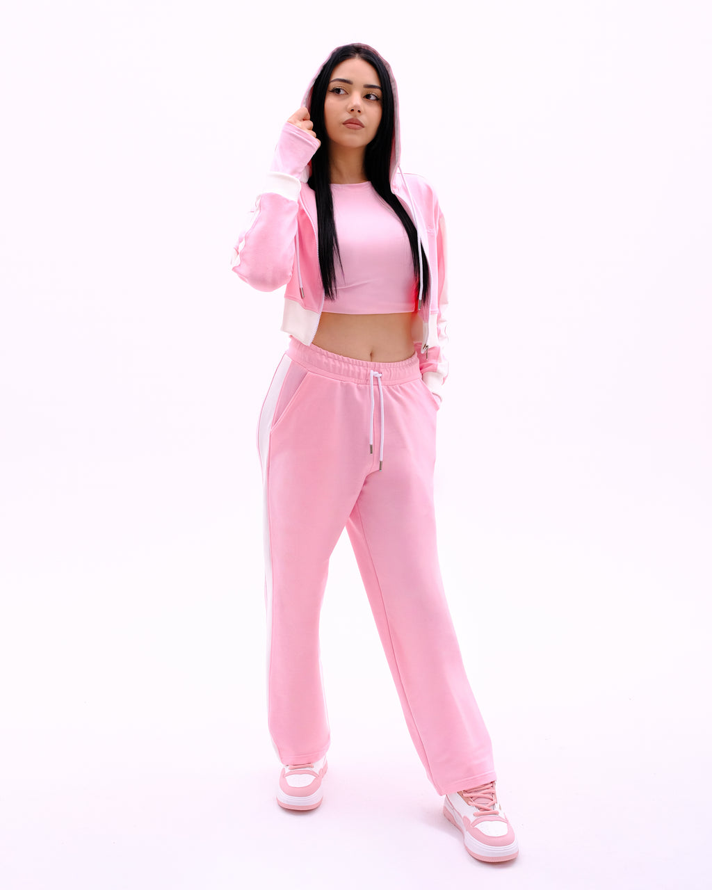 Pink and White sport set