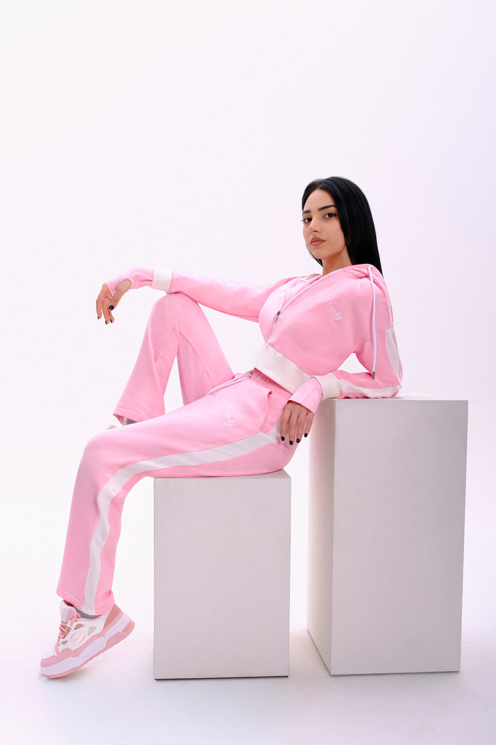 Pink and White sport set