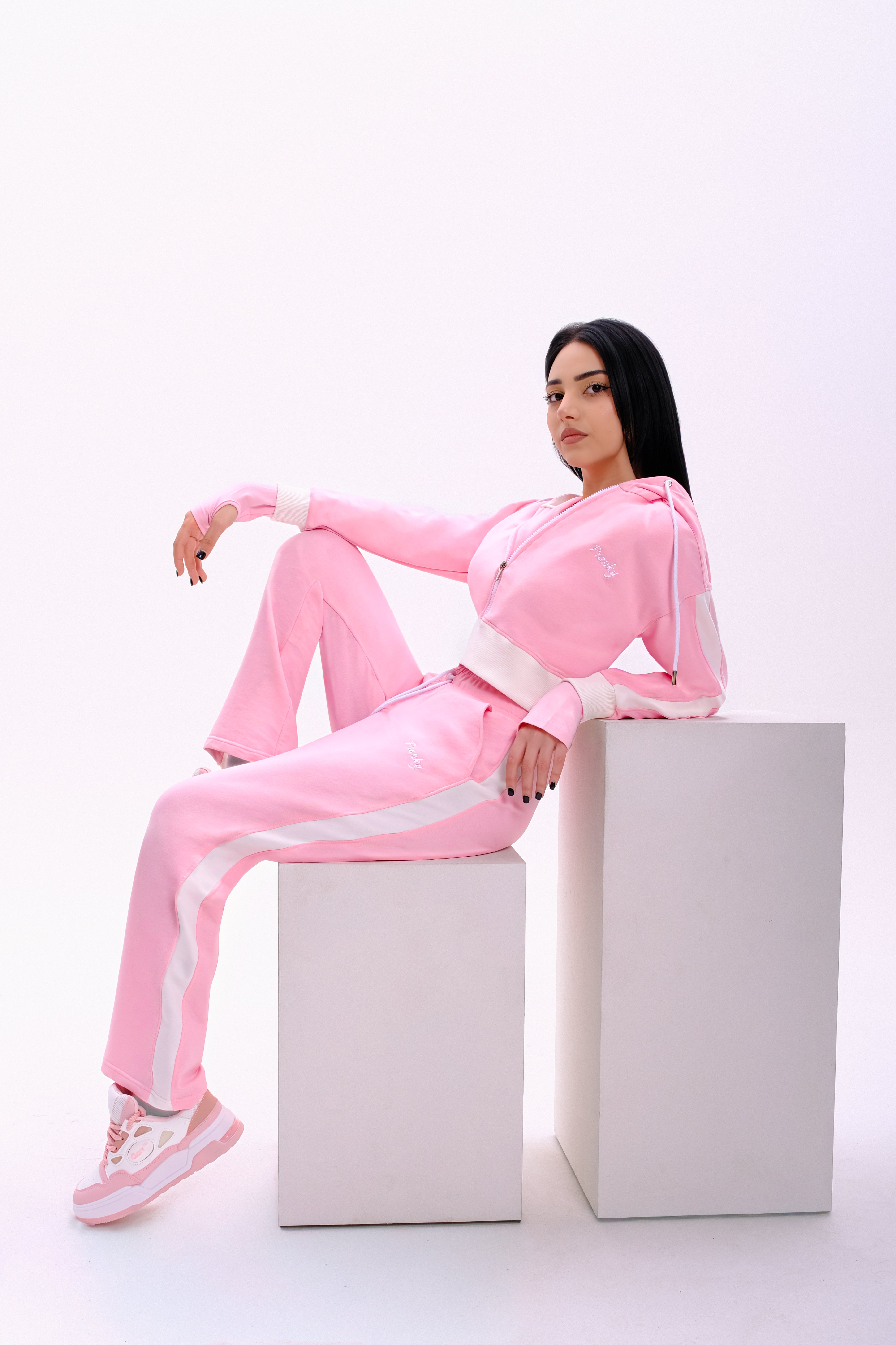 Pink and White sport set